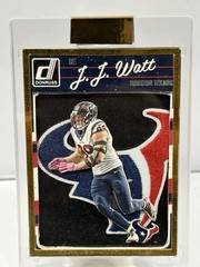 JJ Watt Custom novelty art Handmade Houston Texans Patch CARD