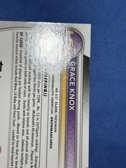Grace Knox Rose Gold Mojo 1/1 2025-26 Bowman Chrome Prospect 1st #BCP-48