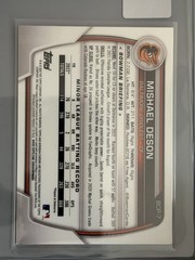 2023 Bowman – Chrome Prospects Mishael Deson #BCP-7 Speckle Refractor /299 (RC)