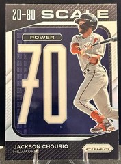 2023 Prizm Baseball Jackson Chourio 20-80 Scale #SC6 – Milwaukee Brewers