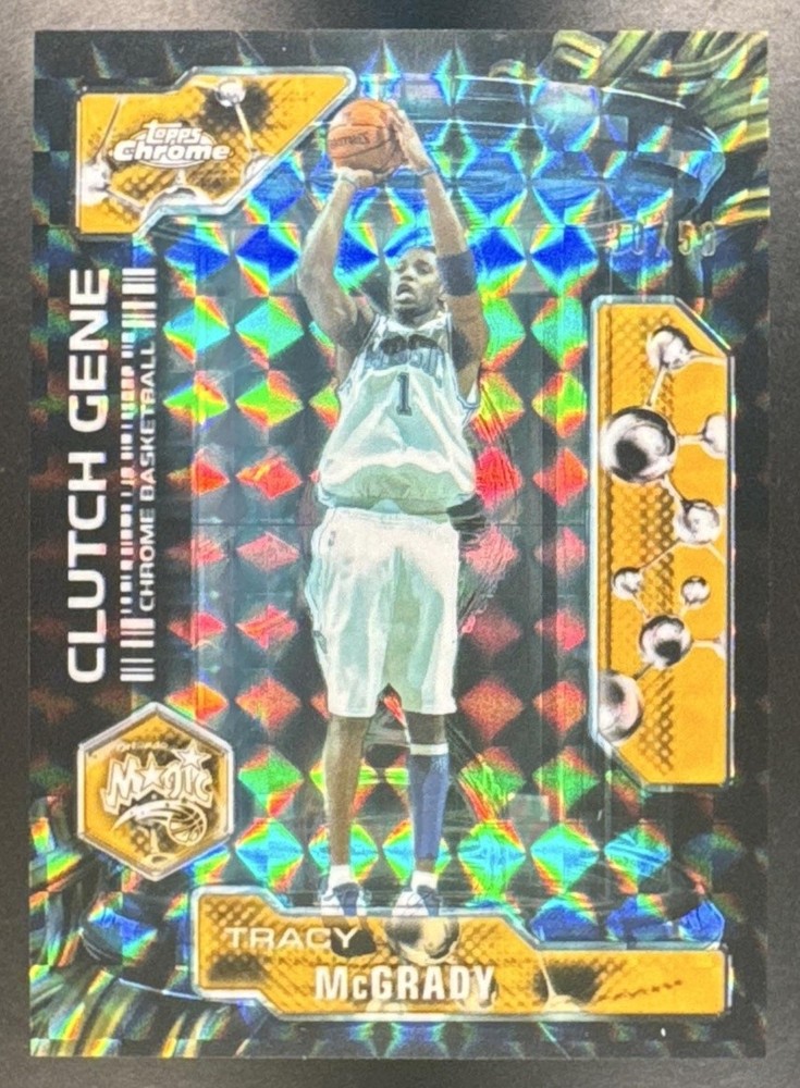 2025 Topps Chrome Update Tracy McGrady #CG-25 Clutch Gene Geometric Refractor