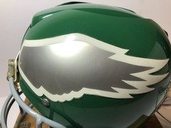 VTG 80s Philadelphia Eagles NFL Helmet Phone Telephone Kelly Green Riddell READ