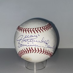 Sandy Alomar Sr. Signed OMLB Baseball “Dominican Bandy” Inscription Auto Rare