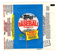 1983 TOPPS BASEBALL CARD WRAPPER – EMPTY – CARD SHEETS SET 7 – VAR FREE SHIP