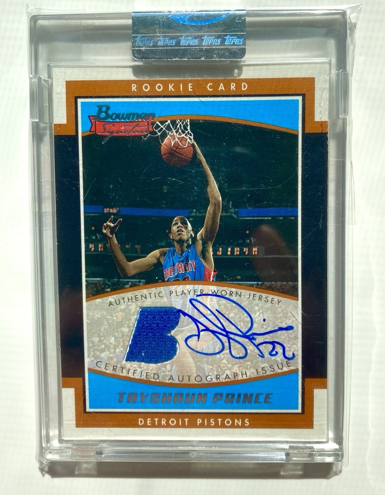 2002-03 Bowman Signature TAYSHAUN Prince Auto Jersey Rookie #684/999!