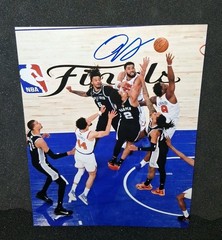 OG Anunoby New York Knicks SHOT Championship Win Autograph 8×10 Photo & COA