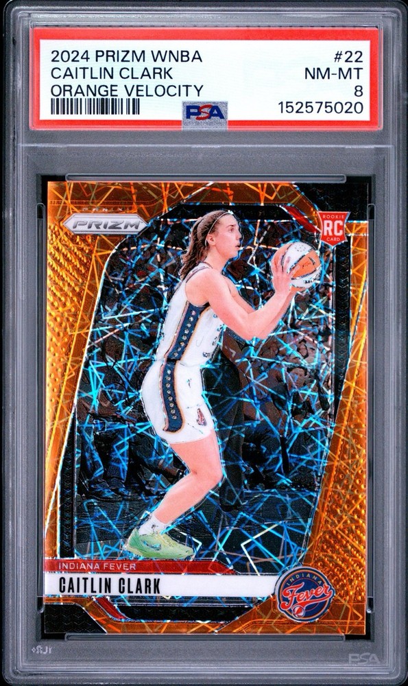 2024 Panini Prizm WNBA – Caitlin Clark #22 Orange Velocity Prizm (RC)
