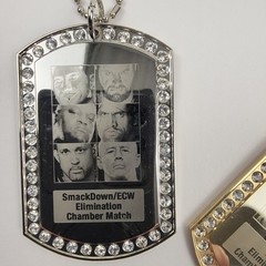 WWE No Way Out 2008 Elimination Chamber Pendant Necklace Lot RAW Smackdown ECW