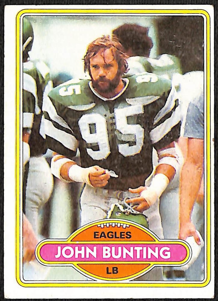 1980 Topps John Bunting #251 Philadelphia Eagles