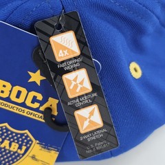 Boca Juniors Argentine CABJ Fi Collection Mens Stretch L/XL Cap Blue NEW