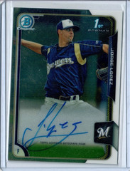 JORGE LOPEZ 2015 Bowman Chrome AUTOGRAPH ROOKIE #BCAP-JL RC AUTO