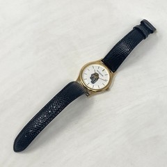 Wittnauer Oakland Univeristy Mens Watch 33mm Gold Tone Swiss Leather New Battery