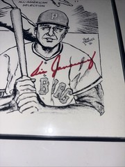 VIC JANOWICZ Signed 8×10 BOB PARKER ART d.1981 RARE! Ohio State / Pirates