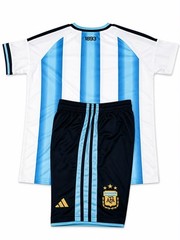 Argentina Football Jersey & Shorts Set Men Soccer Kit Siz S- L-XL-XXL