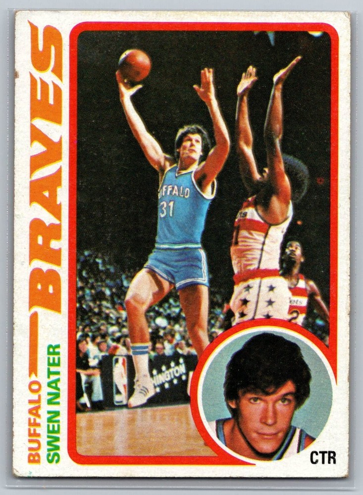 1978-79 Topps Sven Nater # 23 Buffalo Braves Basketball Vintage