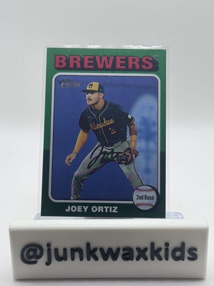 2024 Topps Heritage #584 Joey Ortiz White Border