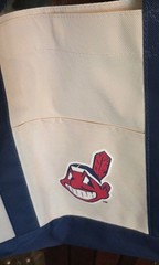 VTG Cleveland Indians Tote Bag Chief Wahoo Canvas 13&Prime;x18&Prime; MLB