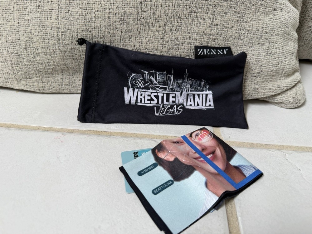 Wrestlemania 42 Vegas Glasses Case Cloth WWE