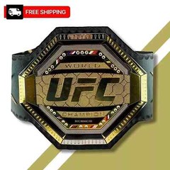 UFC Legacy Championship Title Belt 2mm Brass Gold Replica Belt Adult Size