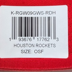 &rsquo;47 Houston Rockets Clean Up Red Adjustable Strap Hat Dad Cap
