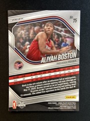 2025 Panini Prizm WNBA – Aliyah Boston #75 White Seismic Prizm