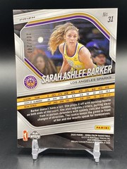 2025 Panini Prizm – Sarah Ashlee Barker #31 Red Seismic 106/249 & Orange Ice