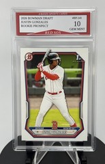 2026 Bowman Justin Gonzales Boston Red Sox 1st Rookie Card #BP-141 Gem Mint 10