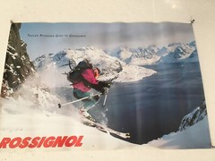 Vintage Original ROSSIGNOL Trevor Petersen Goes To Greenland Ski Poster