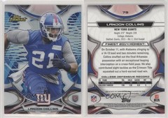 2015 Topps Finest Diamond Refractor 36/60 Landon Collins #79 Rookie RC 2r8