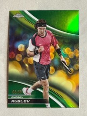 2025 Topps Chrome Tennis Green Refractor Andrey Rublev /99 #7