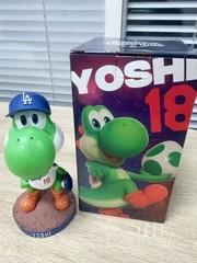 🐸 Yoshi MLB Los Angeles Dodgers Yamamoto #18 Bobblehead SGA Collectible Gift 🐸