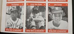 1990 little BIG LEAGUERS Book W/44 Cards Inside