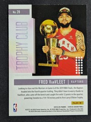 Fred VanVleet 2019-20 Status Trophy Club Red #28