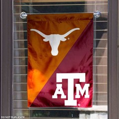 Texas vs. Texas A&M House Divided Garden Flag Yard Flag