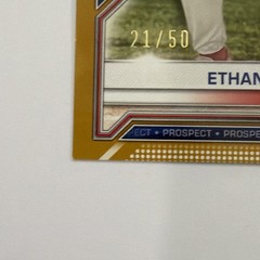 2021 Bowman Draft ETHAN WILSON Gold Paper 1st Bowman (BD-140) 21/50!