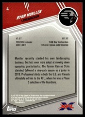 2020 Topps XFL PJ Walker #4