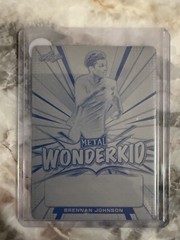 2022 Leaf Metal Wonderkid Brennan Johnson 1/1 Printing Plate