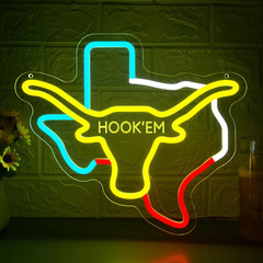 University Neon Sign for Wall Decor University Football Neon Light Man Cave | Di