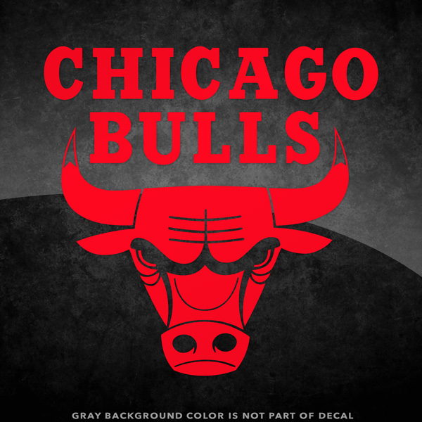 Chicago Bulls NBA Logo Vinyl Decal Sticker – 4&Prime; and Larger – 30+ Color Options!