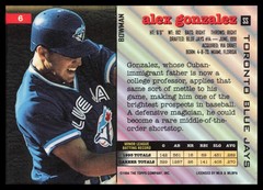 1994 Stadium Club #6 Alex Gonzalez Toronto Blue Jays Previews Baseball Card