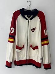 Indiana Fever WNBA Raglan Zip Up Cardigan Size XL The Wild Collective