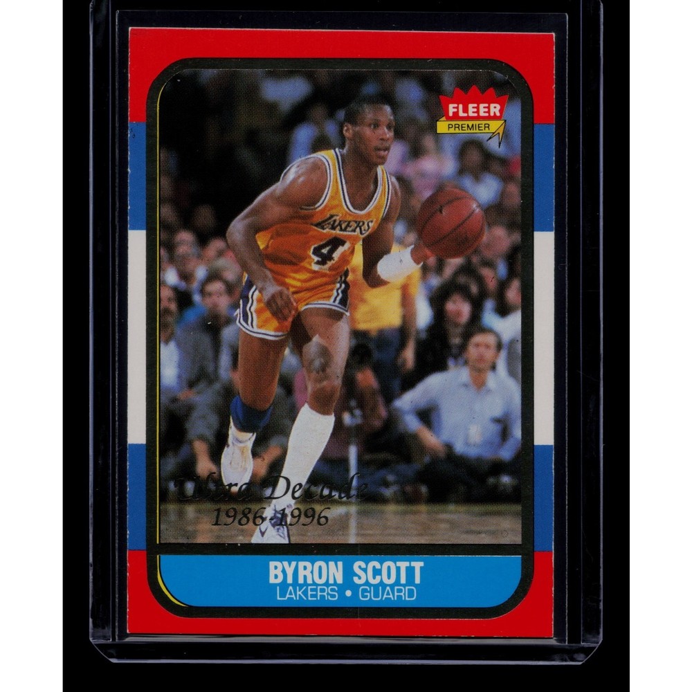1996-97 Fleer #16 Byron Scott Decade of Excellence Retro Insert Lakers