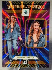🔥🏀SABRINA IONESCU 2025 Donruss WNBA Tunnel Vision Purple Laser Foil SP /25🏀🔥