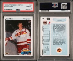 1990-91 Upper Deck FRENCH Young Guns #526 Pavel Bure RC ROOKIE PSA 10 GEM MINT