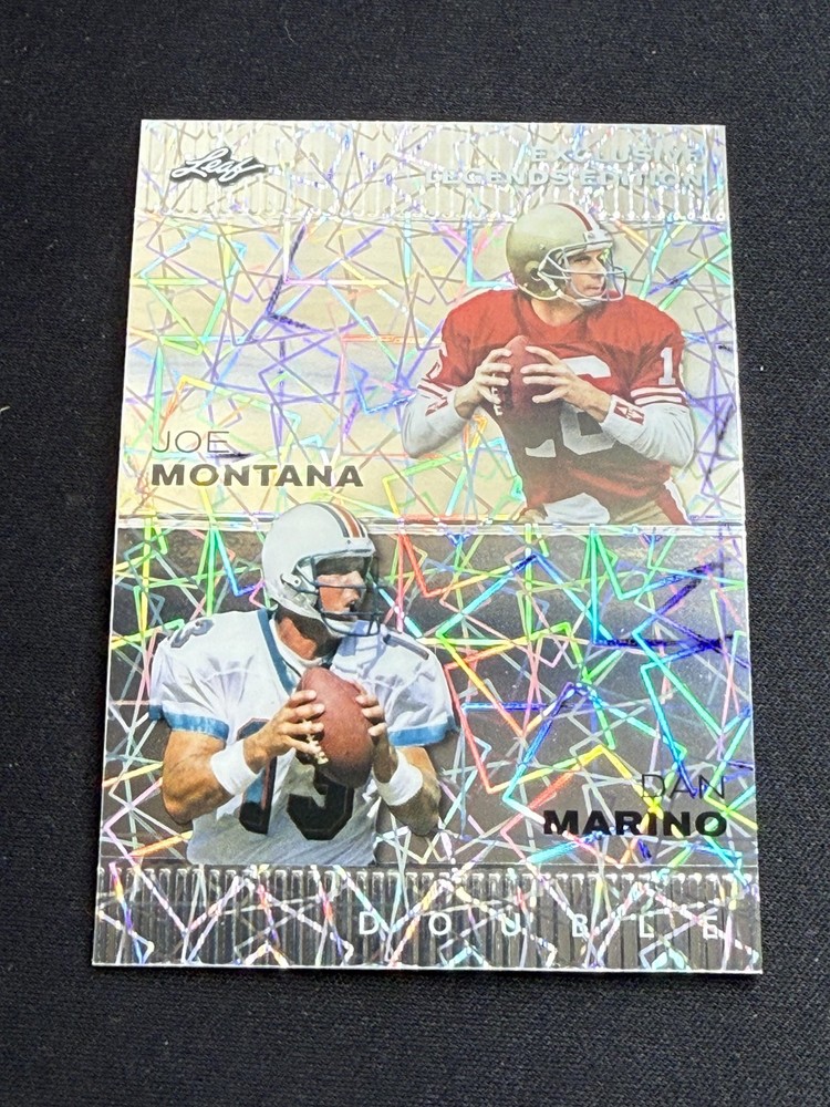 Joe Montana / Dan Marino 2024 Leaf Metal Dual /25 RC