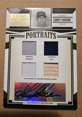 2005 Donruss Prime Patches GARRET ANDERSON Auto /100 #P-75