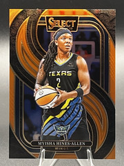 Myisha Hines-Allen 2025 Panini Select WNBA #154 Orange /125 Dallas Wings