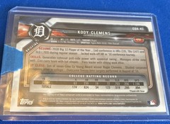 2018 Bowman Draft – Chrome Draft Pick Autographs Kody Clemens #CDA-KC (AU, RC)