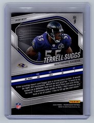 2025 Panini Prizm Black #9 Terrell Suggs Prizms Red Power #/75