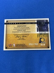 2003-04 Fleer Showcase Jermaine O&rsquo;Neal Sweet Sigs Auto 350/760 Pacers
